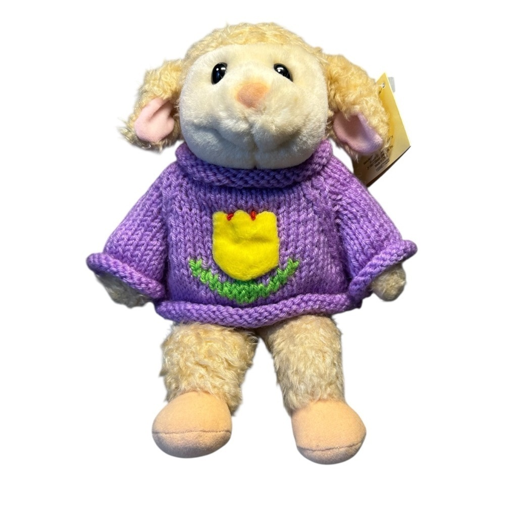 NWT New Vintage 1997 Keepsake Kritters Baabra Lamb In Purple Knit Sweater